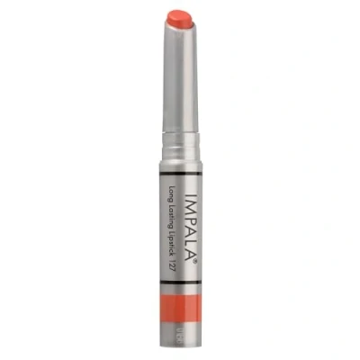 Abbildung von Impala Lang anhaltender Lippenstift Farbe Glänzendes Korallenbraun Nº 127 Permanenter Lippenstiftstick Lange Haltbarkeit Feuchtigkeitsspendender