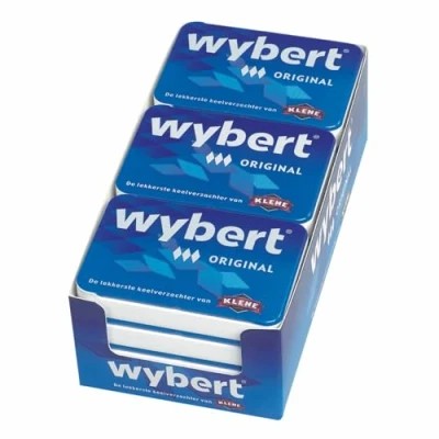 Abbildung von Klene Wybert original 12 x 25g Packung (Lakritz Pastillen)
