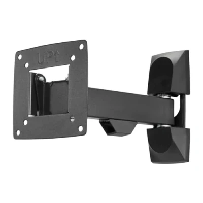 Abbildung von Hama TV Wandhalterung schwenkbar, neigbar (TV 10 26 Zoll, VESA 75x75 bis 100x100, 15kg, mit Fischer Dübeln) schwarz