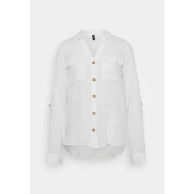 Abbildung von Vero Moda Tall Vmbumpy Shirt NEW Hemdbluse, Damen, Größe: XS, Snow white