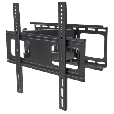 Abbildung von Manhattan 461252 Universal TV Wandhalterung für Flachbildschirme und Curved Displays neigbar schwenkbar geeignet 32&quot; bis 55&quot; zu 50 kg schwarz