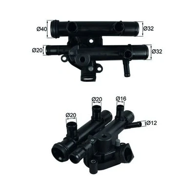 Abbildung von MAHLE ORIGINAL TI 259 83D Kühlwasserthermostat 83 mit Dichtung RENAULT: ESPACE 4, MASTER 2 Kasten, TRAFIC OPEL: Movano A Kastenwagen