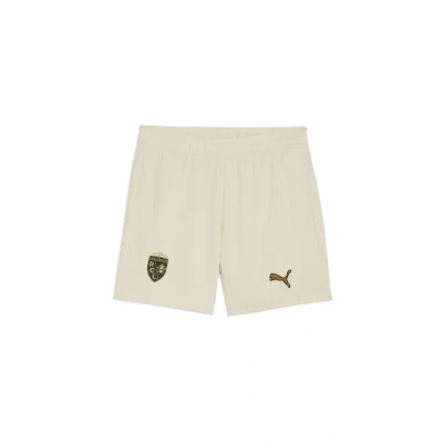Abbildung von PUMA RC Lens 25/26 Shorts Teenager, Kleidung, Alpine Snow/Matte Gold, 7 8Y