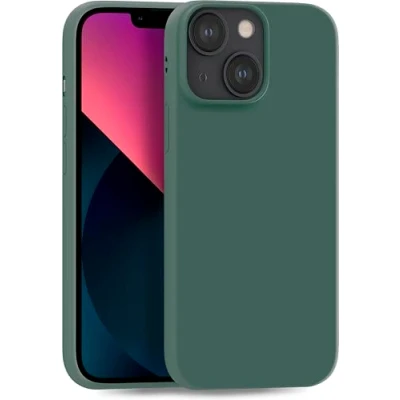 Abbildung von MyGadget Hülle kompatibel mit iPhone 13 Mini robuste Handyhülle TPU Case Slim Silikonhülle Back Cover Kratzfest Schutzhülle matt Olivgrün