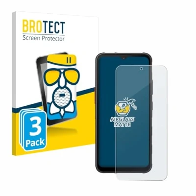 Abbildung von BROTECT Entspiegelungs Schutzglas für Samsung Galaxy XCover 7 (3 Stück) Schutz Folie Panzerfolie Glas Matt [Extrem Kratzfest 9H, Anti Reflex]