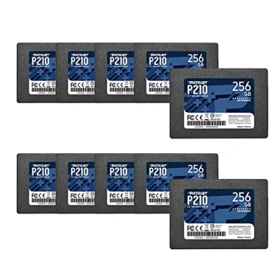 Abbildung von Patriot P210 SATA 3 256GB SSD, interner Solid State Laufwerk, 2,5 Zoll, 10er Packung, Menge von 10 P210S256G2510