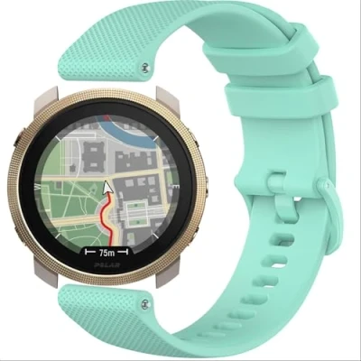 Abbildung von GIOPUEY Armband Kompatibel mit Polar Vantage M3, Weiches Silikon [Verschleißfest] [Atmungsaktiv] Ersatzarmband Green