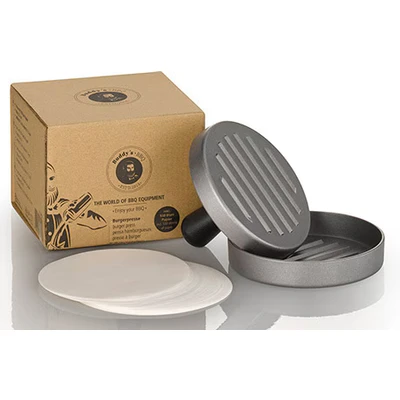 Abbildung von Buddys Burgerpresse &quot;Buddy BBQ&quot;, (1 St.), mit 100 Blatt Papier, Ø 12 cm