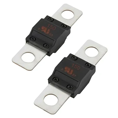 Abbildung von 2 Stück SeKi Midi Schraubsicherung Hochstromsicherung 150A Ampere bis 32V DC KFZ Auto LKW Streifensicherung