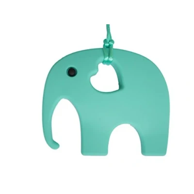 Abbildung von Elefant Beißring für Babys &amp; Zahnungshilfe beim Zahnen, BPA Frei Perfektes Baby Spielzeug Geschenk in 12 Farben Erhältlich (Türkis)