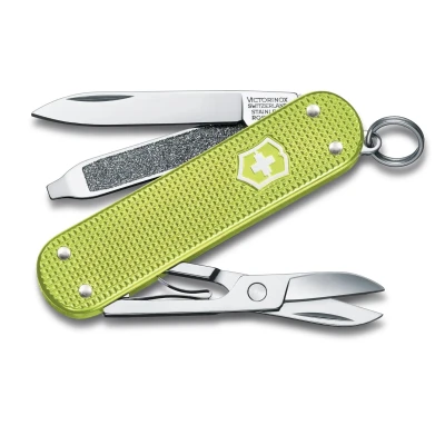 Abbildung von Victorinox Classic Alox Farben Lime Twist 5 Funktionen