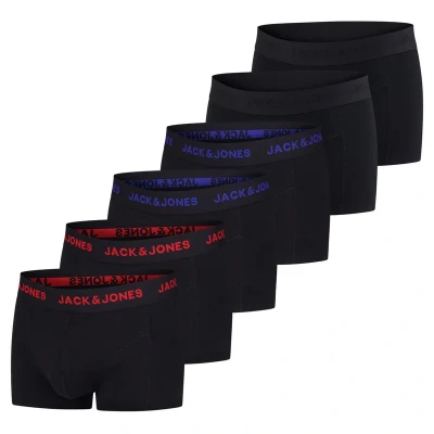 Abbildung von Jack &amp; Jones 6 PACK Panties, Herren, Größe: 3XL, Black