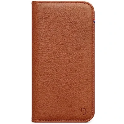 Abbildung von DECODED Premium Handyhülle iPhone 12 Mini Getestet von Apple Extra Schutz Stoßdämpfend Leder Mit Kartenhalter Schutzhülle Rundumschutz Klapphülle Handy Hülle Braun