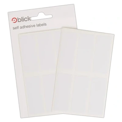 Abbildung von Blick Etiketten, weiß, selbstklebend, rechteckig, 20 x 50 mm, 42 für Zuhause, Büro, Familie, Schule