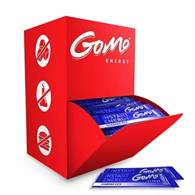 Abbildung von GoMo ENERGY® Energy Drink zuckerfrei│mehr Leistung &amp; Ausdauer│Starker Wachmacher mit Guarana, Koffein, Vitamin B Komplex hochdosiert C│klassischer Geschmack│GUARANA KICK 100er BOX