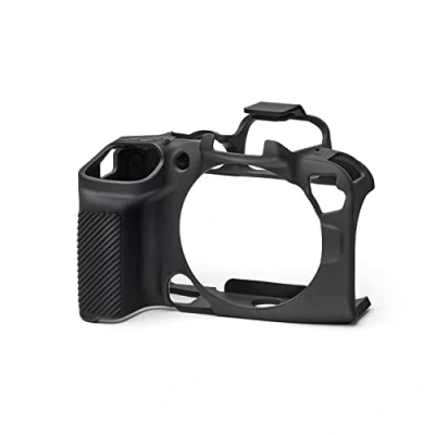 Abbildung von easyCover Silikon Kameratasche Schutz für Ihre Kamera Canon R10 Schwarz
