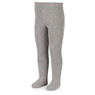 Abbildung von Sterntaler Baby Mädchen Strumpfhose Kleinkind Herzen Babystrumpfhose mit Motiv und Vollplüsch hellgrau meliert, 68