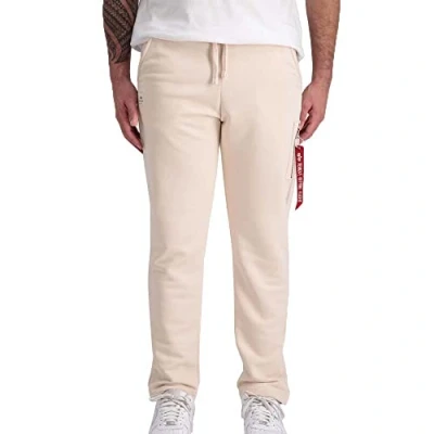 Abbildung von Alpha Industries XFIT Jogginghose, Herren, Größe: Large, Jet stream white