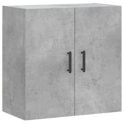 Abbildung von vidaXL Wandschrank, Hängeschrank mit viel Stauraum, Wandmontage Badschrank Medizinschrank, Aufbewahrungsschrank für Wohnzimmer, Betongrau Holzwerkstoff