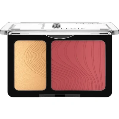 Abbildung von Catrice Cheek Affair Blush &amp; Highlighter Palette, Rougepalette, Nr. 020, Rot, 2 Rot Töne, sofortiges Ergebnis, strahlend, schimmernd, vegan, ohne Parfüm, Alkohol, Parabene, 1er Pack (10g)