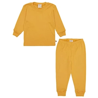 Abbildung von loud + proud Unisex Kinder Feinripp, Bio Baumwolle Und GOTS Zertifiziert Schlafanzug, Curcuma, 110 116 EU