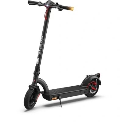 Abbildung von Sharp Core S4 E Scooter mit Straßenzulassung (10&quot; Luftreifen, Blinker, bis zu 40km Reichweite &amp; 27% Steigung, IPX4, klappbar, Display, App, USB Anschluss Ladefunktion, Black UVM.)