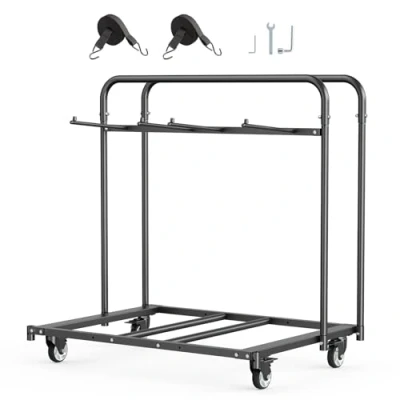 Abbildung von VEVOR Stuhlkarre Klappbarer Stuhlwagen 5 Tische/14 Stühle 180kg Klappstuhlwagen