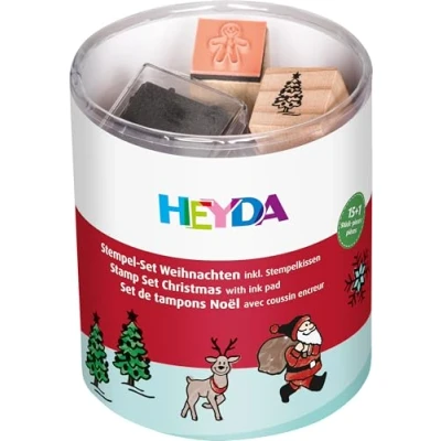 Abbildung von Heyda 204888480 Stempel Dose (Weihnachten) Motivgröße: ca. 1,5 x cm