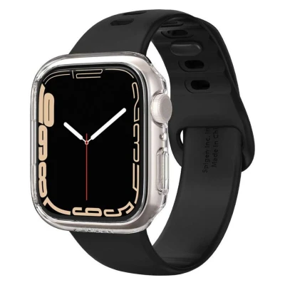 Abbildung von Thin Fit Case für die Apple Watch Series 7 / 8 9 41 mm Transparent