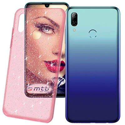Abbildung von mtb more energy® Schutz Hülle Crystal für Huawei P smart 2019 / Honor 10 Lite (6.21&#039;&#039;) Transparent Rosa mit Glitzer Effekt flexibel Schutzhülle Case Cover Tasche