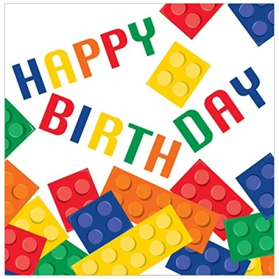 Abbildung von LEGO NAPKINS HAPPY BUGTURTION 33X33CM 16 Stücke