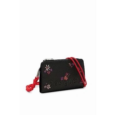 Abbildung von Desigual Women&#039;s Mone_Flor Yvette Emma 2.0 Bi Fold Wallet, Black