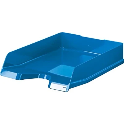 Abbildung von HAN Briefablage VIVA, 5 STÜCK, stilvolle elegante Design in Premium Qualität. DINA4/C4, mit Beschriftungsclips, 10275 94, blau