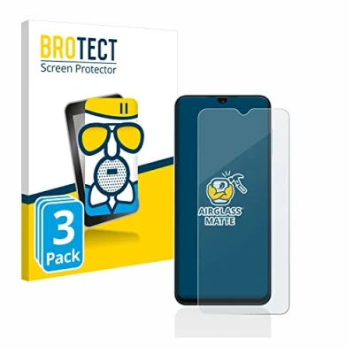 Abbildung von BROTECT Entspiegelungs Schutzglas für Samsung Galaxy A13 (3 Stück) Schutz Folie Panzerfolie Glas Matt [Extrem Kratzfest 9H, Anti Reflex]