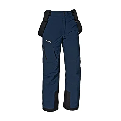 Abbildung von Schöffel Jungen Ski Pants Joran B, wind und wasserdichte Kinder Schneehose, Skihose mit Schneefang Hosenträgern, navy blazer, 128