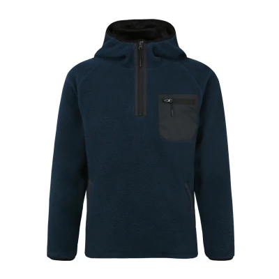 Abbildung von Indicode Jeans Trent Fleecejacke, Herren, Größe: Small, Navy