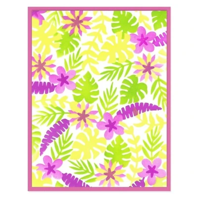 Abbildung von Sizzix™ A6 Schablonen, mehrlagig, 4er Pack — It&#039;s a Jungle Out There von Catherine Pooler