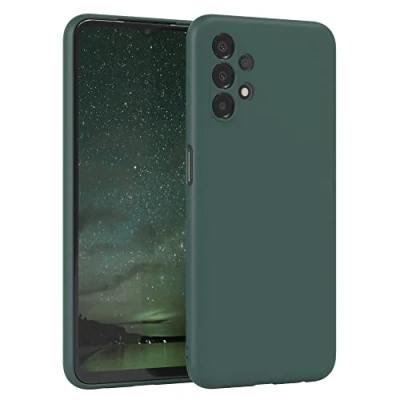 Abbildung von EAZY Case Silikonhülle für Samsung Galaxy A13 (4G) Hülle Silikon Grün weich stoßfeste Handyhülle Schutzhülle mit Kameraschutz Dünn Premium Schutz Cover Bumper in Piniengrün