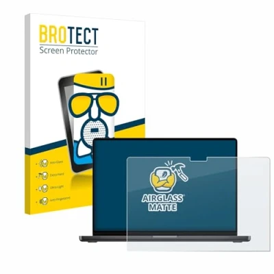 Abbildung von BROTECT Entspiegelungs Schutzglas für Apple MacBook Pro 14&quot; 2023 M3 Schutz Folie Panzerfolie Glas Matt [Extrem Kratzfest 9H, Anti Reflex]