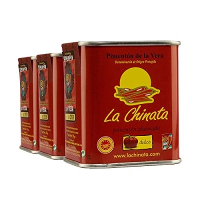 Abbildung von 3er SET Paprika süß la Chinata Pimentón de Vera Dulce 70 g geräuchert / Paprikapulver