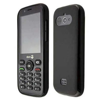 Abbildung von caseroxx TPU Hülle kompatibel mit Doro 7010/7011, Handy Tasche (TPU in schwarz)