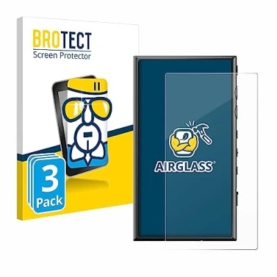 Abbildung von BROTECT Schutzglas für Sony Walkman NW A306 (3 Stück) Schutzfolie Panzer Folie Glas [Extrem Kratzfest 9H, Anti Fingerprint, Ultra Transparent]