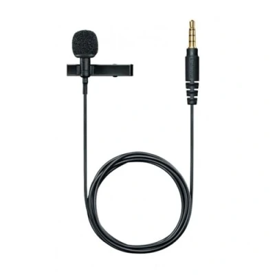 Abbildung von Shure MVL Lavalier Mikrofon für iPhone &amp; Tablet Externer Clip auf dem Mini Reversmikrofon Videoaufnahmen und Vlogging mit 3,5 mm Stecker, Windschutzscheibe, Mount Tragetasche
