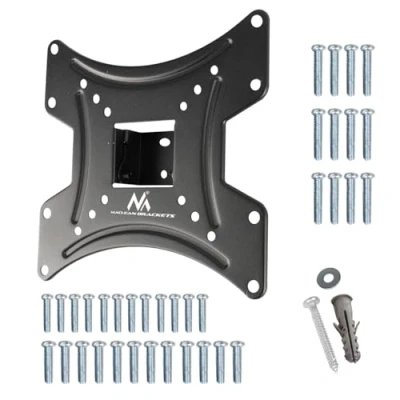 Abbildung von Maclean MC 414 TV Wandhalterung, Neigbare Halterung für 23 42 Zoll LED/LCD/OLED/QLED/Plasma Fernseher oder Monitor, Max VESA 200 x 400 mm, bis 30kg