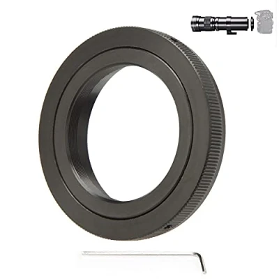Abbildung von JINTU T Halterung T2 Ring Adapter Teleobjektiv Adapterring für Nikon SLR Kameras D90 D780 D3000 D3100 D3200 D3300 D3400 D5000 D5100 D5200 D5300 D5500 D5600 D7000 D7100 D7200 D7500 D750 D800 D850