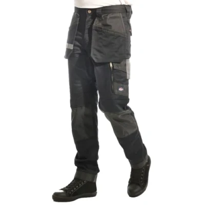 Abbildung von Lee Cooper Workwear LCPNT245 Herren Holster Mehrfachtasche mit Knieschoner Taschen Stretch Cargohose, Schwarz, 38W (31&quot; Reg Leg)