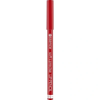 Abbildung von essence cosmetics soft &amp; precise LIP PENCIL, Lippenkonturenstift, weich präzise, langanhaltend, Nr. 24 fierce, rot, farbintensiv, natürlich, vegan, Nanopartikel frei (0,78g)