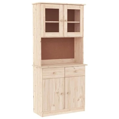 Abbildung von vidaXL Highboard ALTA 77x35x165 cm Massivholz Kiefer (1 St)