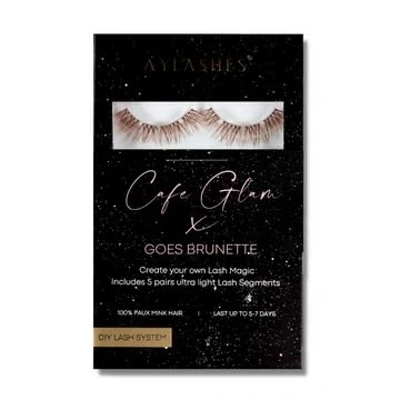 Abbildung von AYLASHES Maxi Box Cafe Glam Brunette DIY Wimpernextensions für zu Hause 5 Paar Wimpern mit bis 7 Tage Halt