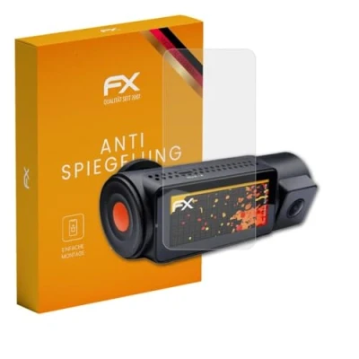 Abbildung von atFoliX Panzerfolie kompatibel mit Vantrue Nexus 4 Pro Schutzfolie, entspiegelnde und stoßdämpfende FX Folie (3X)